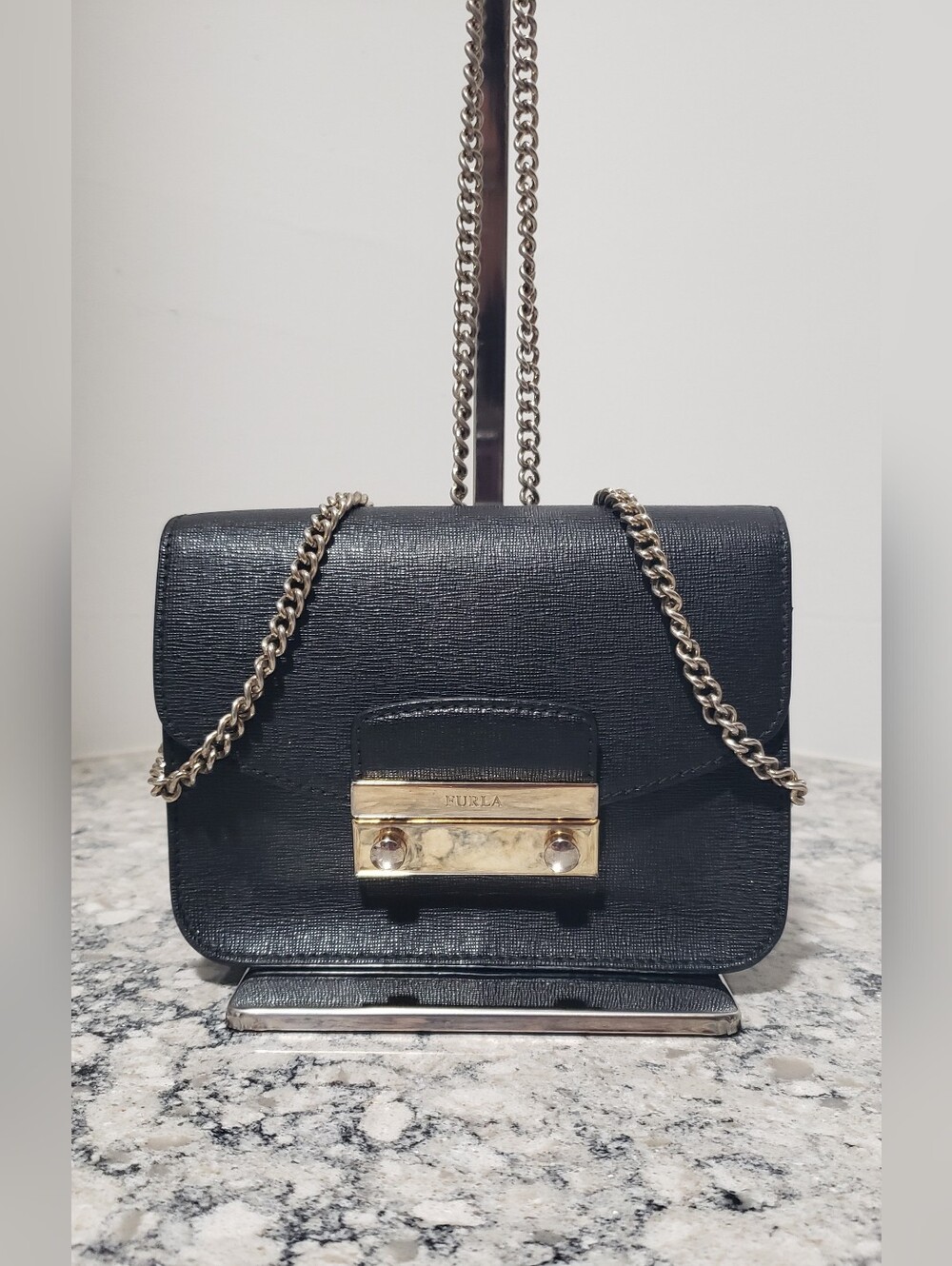 Furla Julia Mini Leather Crossbody Bag